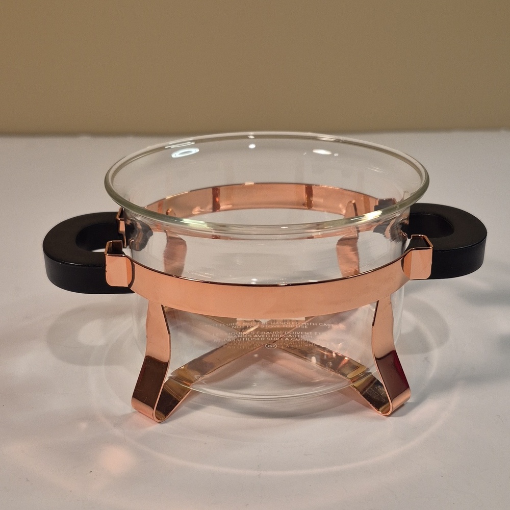 BODUM Chambord Classic Copper Tone Metal and Glass Open Sugar and Creamer Set - Picture 5 of 16